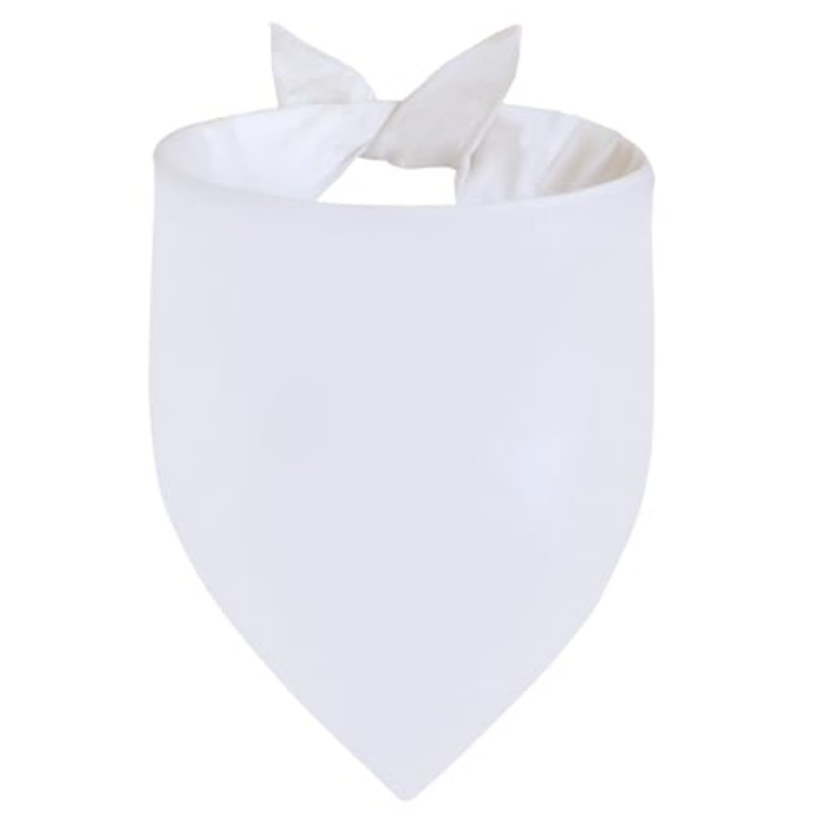 Bandana Blank White - Blank Dog Bandanas White X 1PCS,