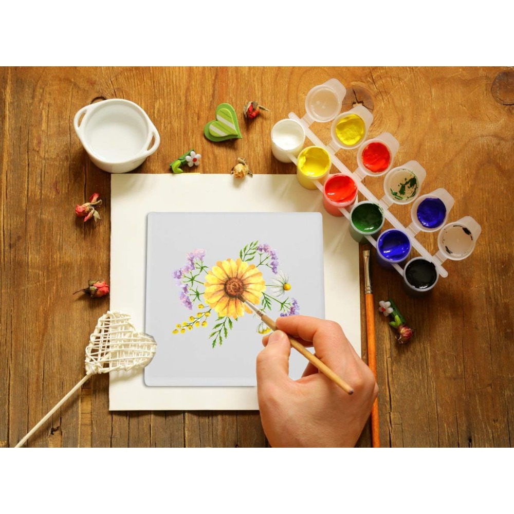 12 Pack Ceramic Coasters for C - Ceramic Tile Blank บทวิจารณ์และราคา