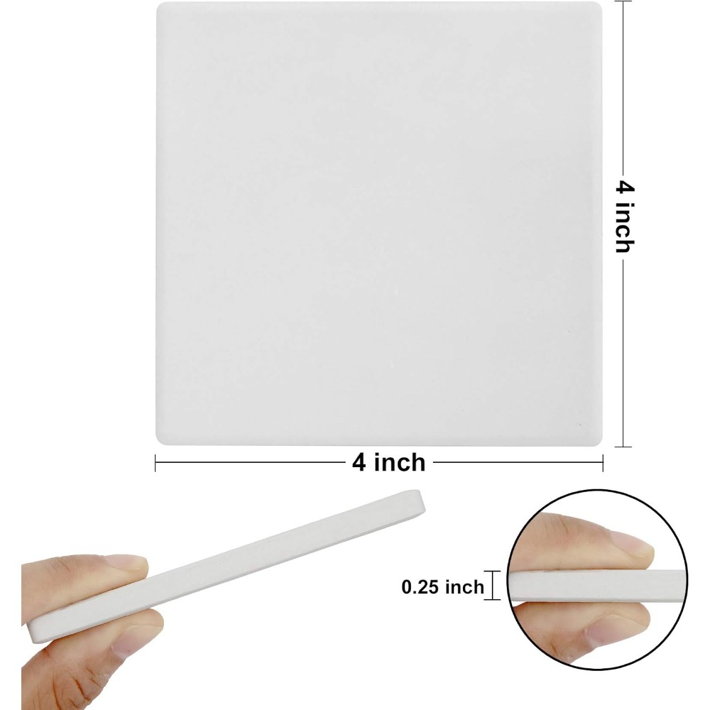12 Pack Ceramic Coasters for C - Ceramic Tile Blank บทวิจารณ์และราคา