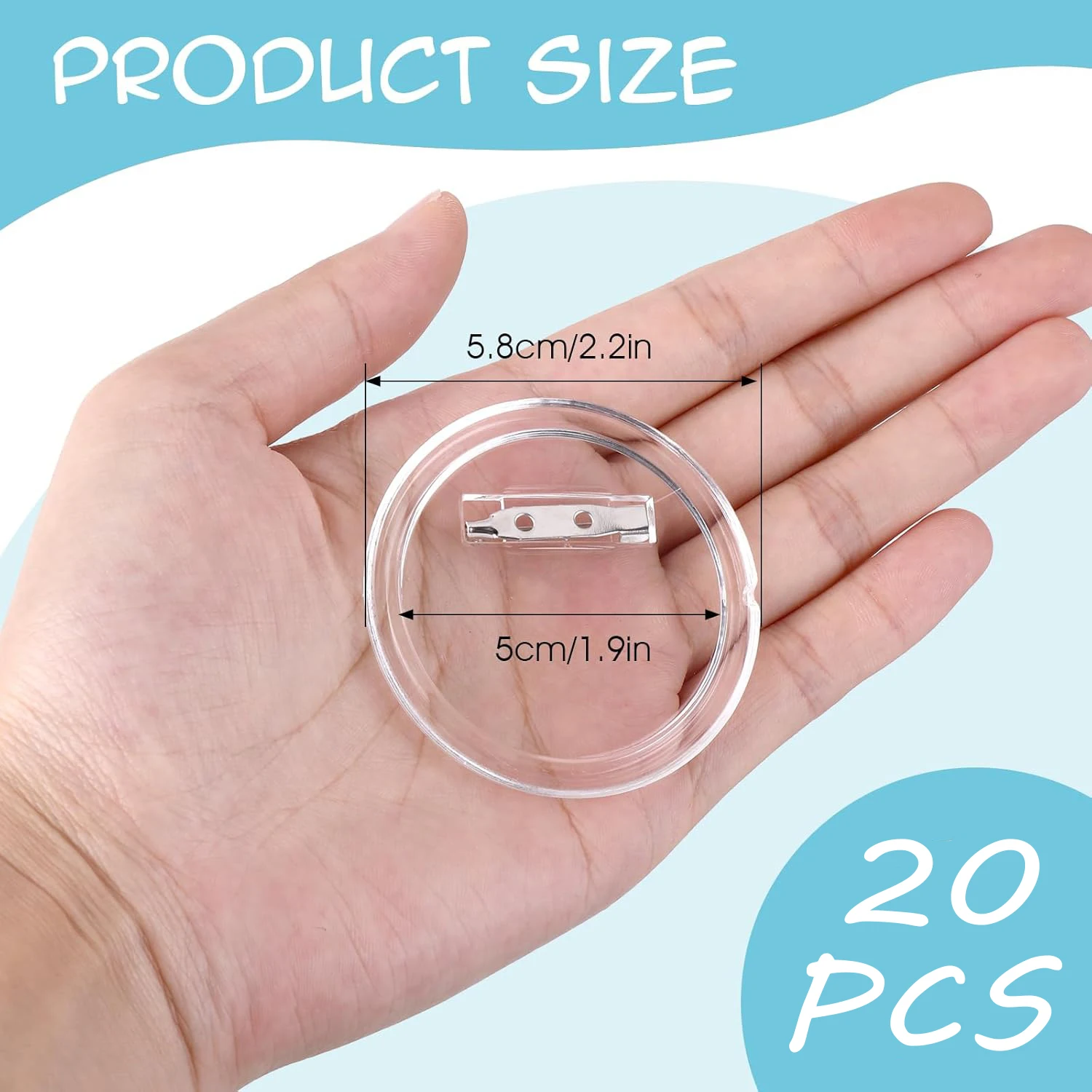 5-20PCS Buttons Blanks with Pi - Button Badge Blank บทวิจารณ์และราคา