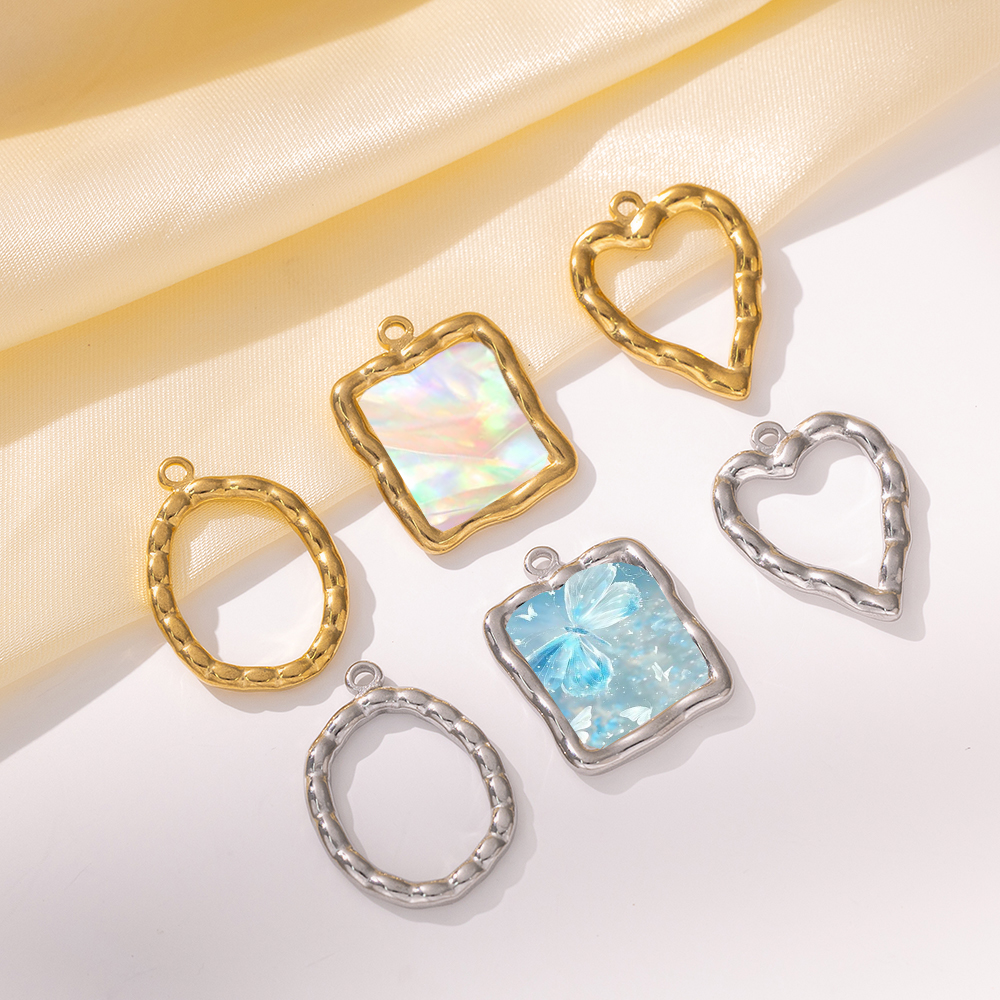 5pcs Stainless Steel Heart Rou - Metal Photo Panel บทวิจารณ์และราคา