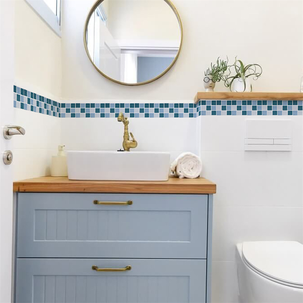 Blue Mosaic Self-Adhesive Base - Ceramic Tile Blank บทวิจารณ์และราคา