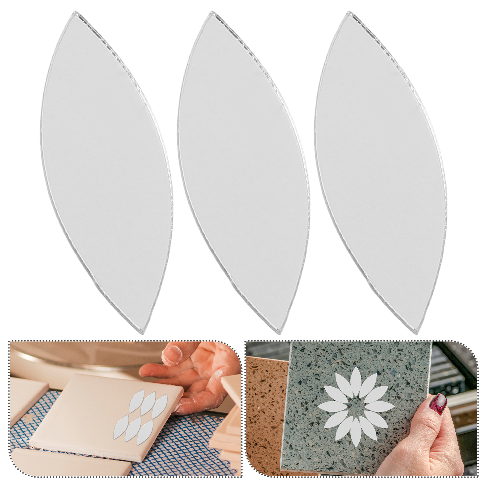 150 PCS Mirror Sticker Small f - Ceramic Tile Blank บทวิจารณ์และราคา