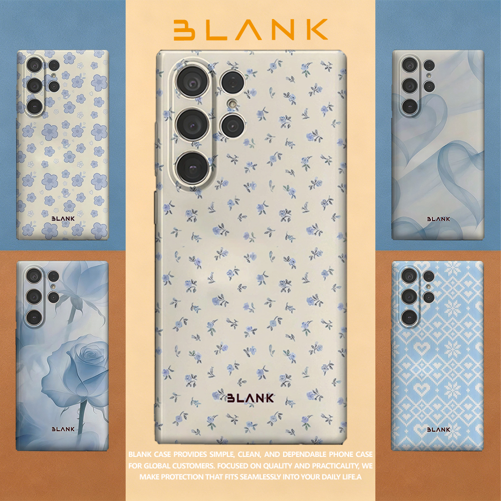 Pale Blue Floral Print For Sam - Phone Case Blank Print บทวิจารณ์และราคา
