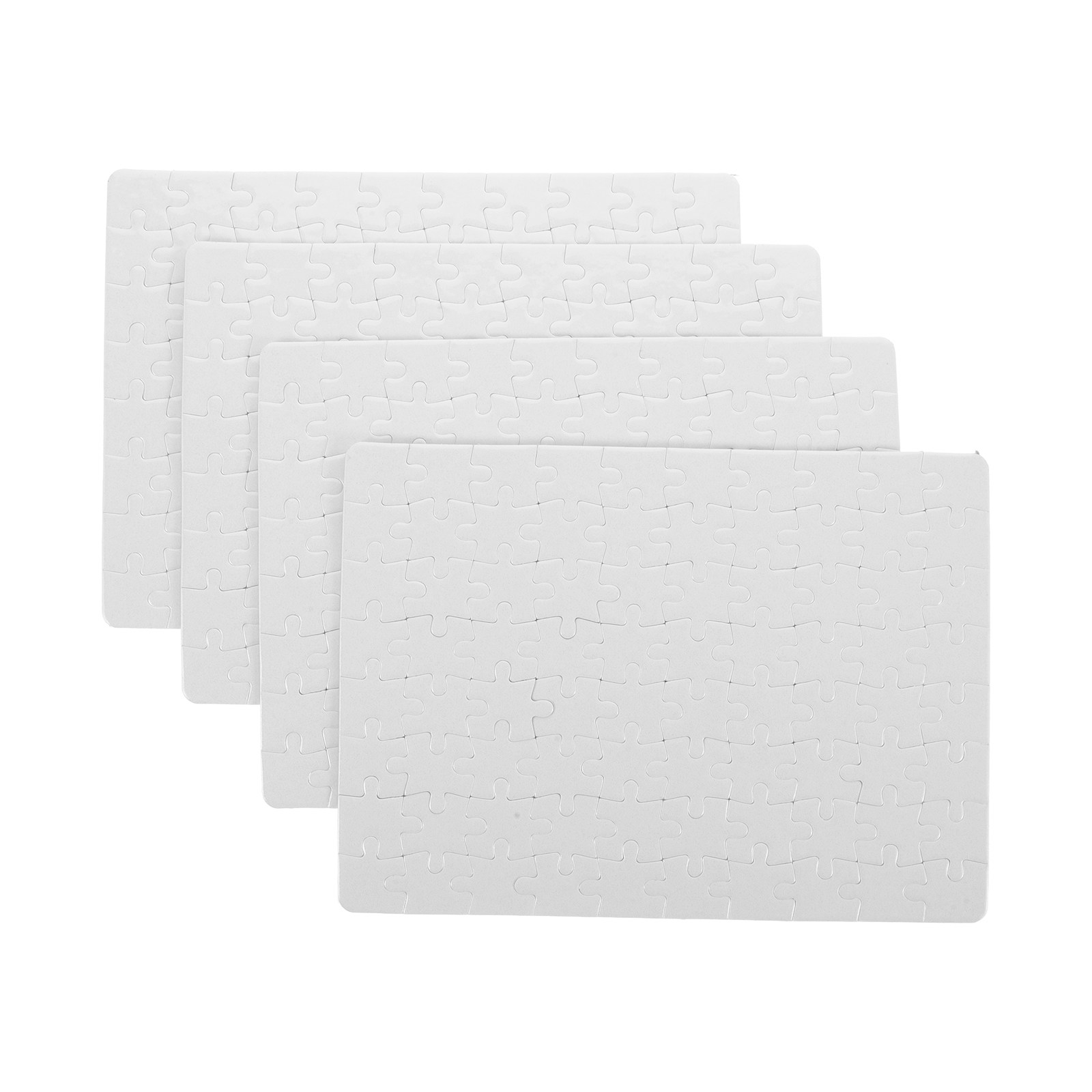 4 Sheets Sublimation Blank Puz - Puzzle Blank White บทวิจารณ์และราคา