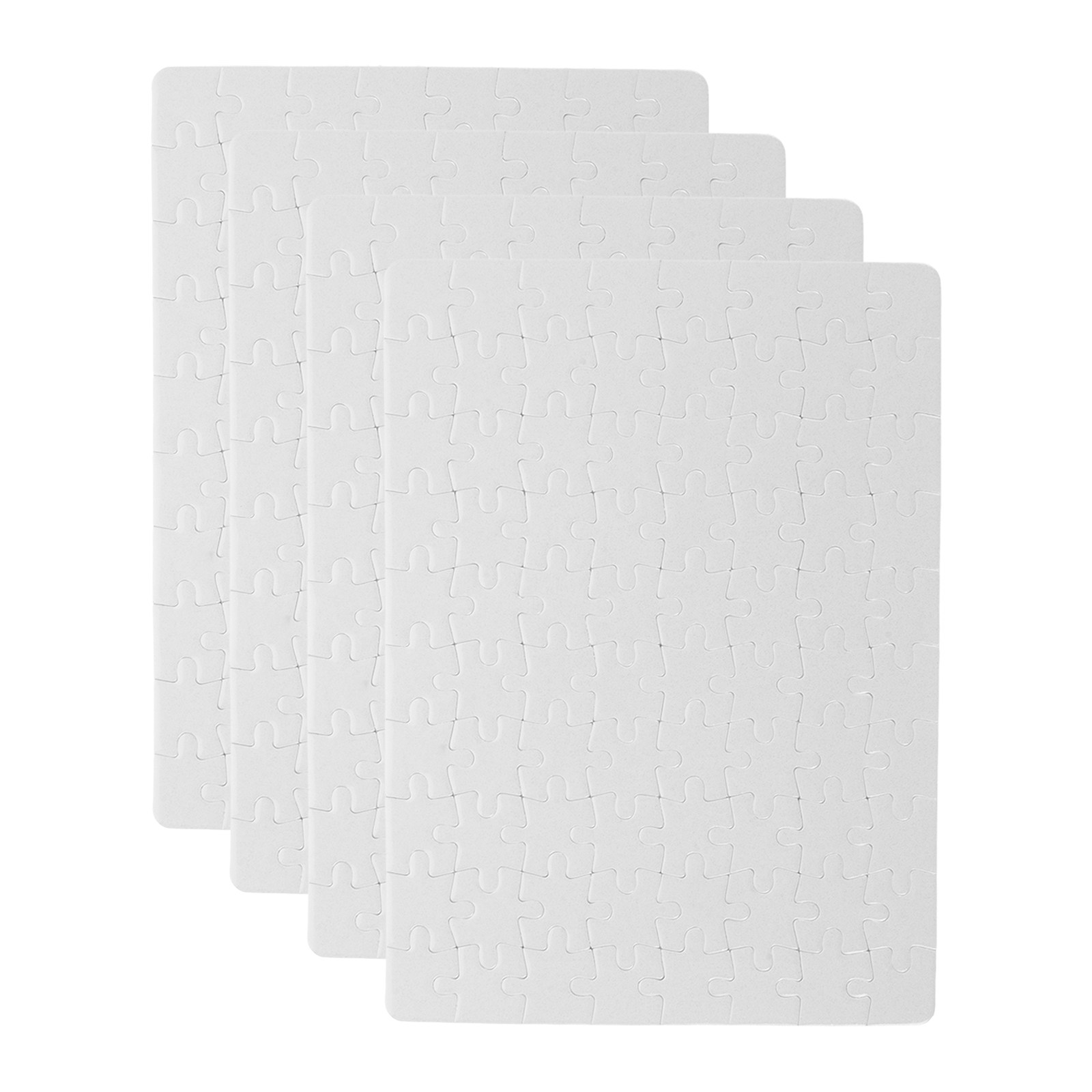 4 Sheets Blank Jigsaw Puzzle B - Puzzle Blank White บทวิจารณ์และราคา