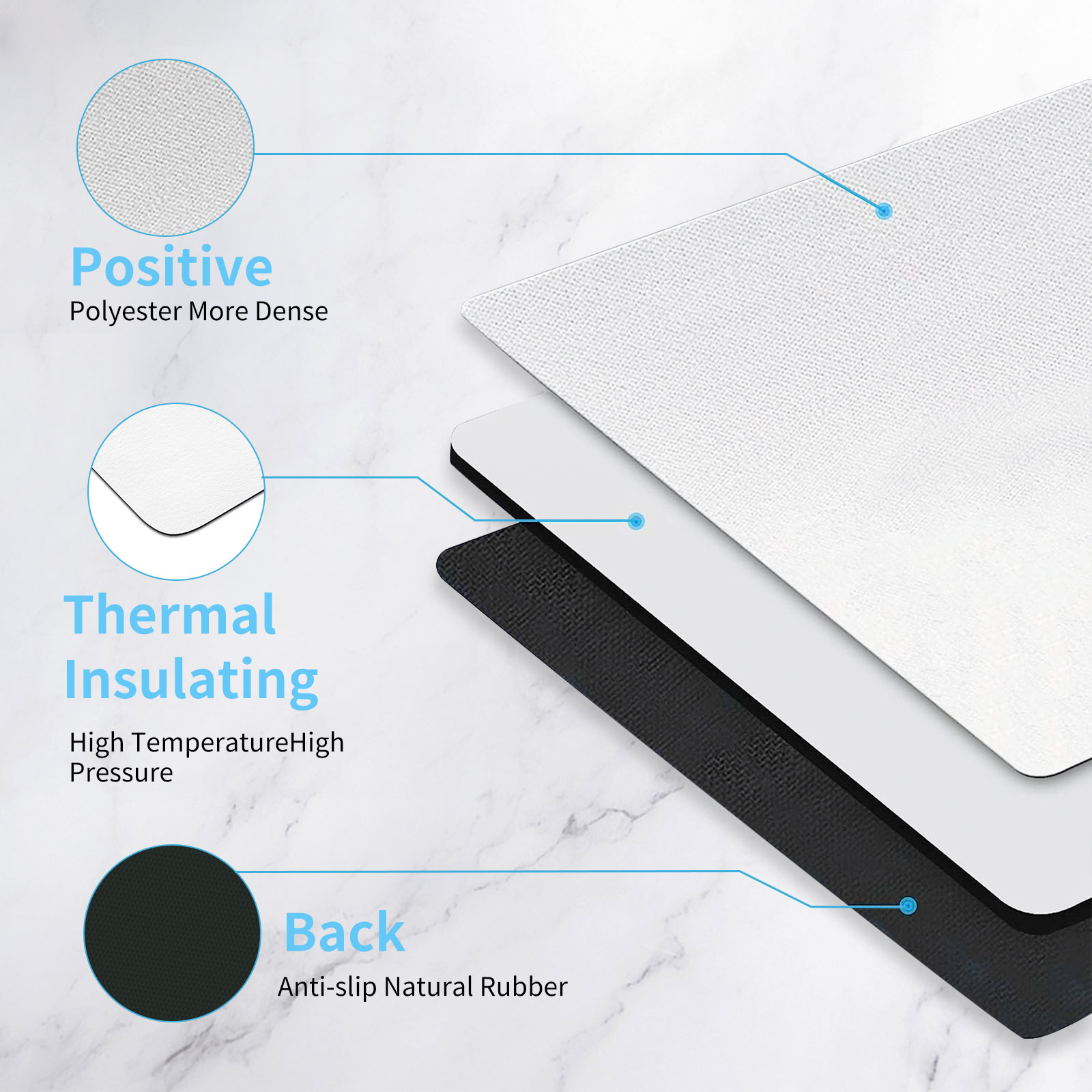 8pcs Sublimation Mouse Pad Bla - Mouse Pad Blank Sublimation บทวิจารณ์และราคา