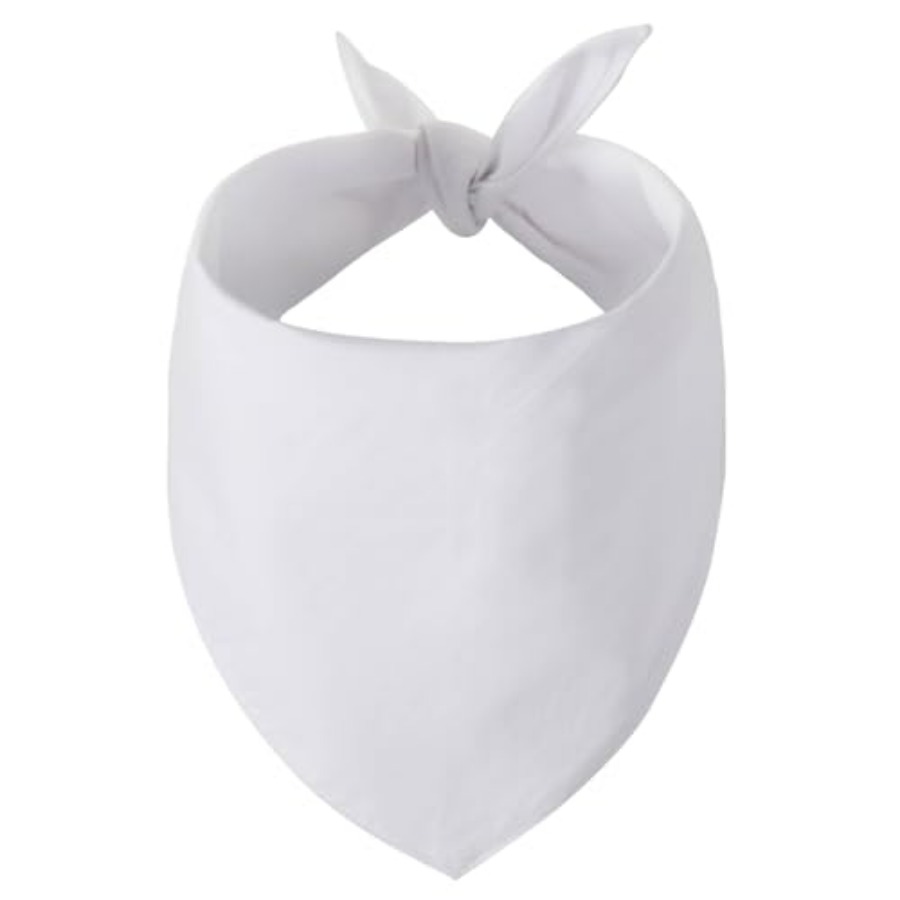 Blank Dog Bandanas -1PCS, DIY  - Bandana Blank White บทวิจารณ์และราคา