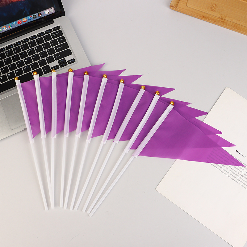 10Pcs Colorful Triangular Flag - Yard Sign Blank บทวิจารณ์และราคา