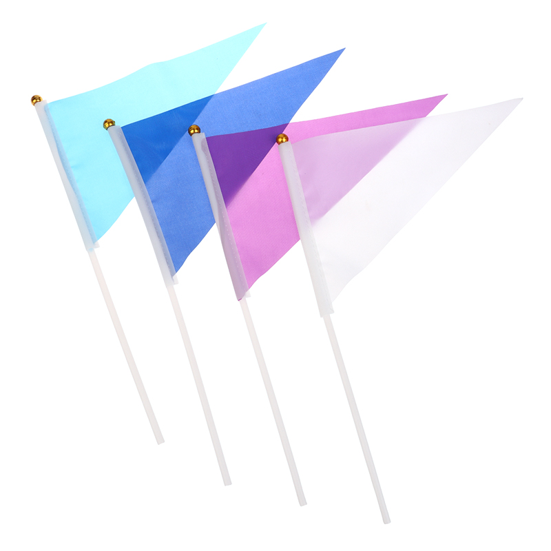 10Pcs Colorful Triangular Flag - Yard Sign Blank บทวิจารณ์และราคา