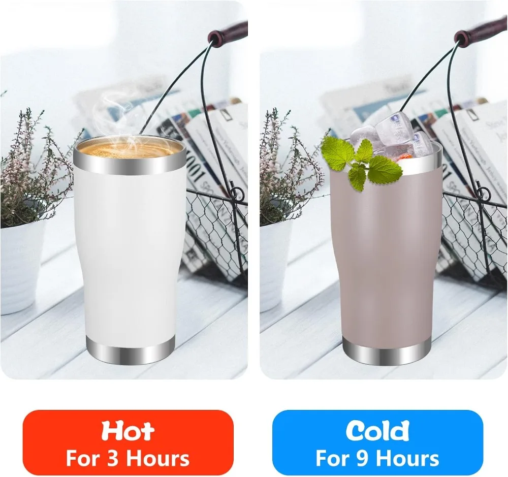 20oz Stainless Steel Tumbler w - Tumbler 20Oz White บทวิจารณ์และราคา