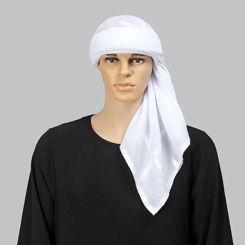 Islam White Square Scarf Men S - Bandana Blank White บทวิจารณ์และราคา
