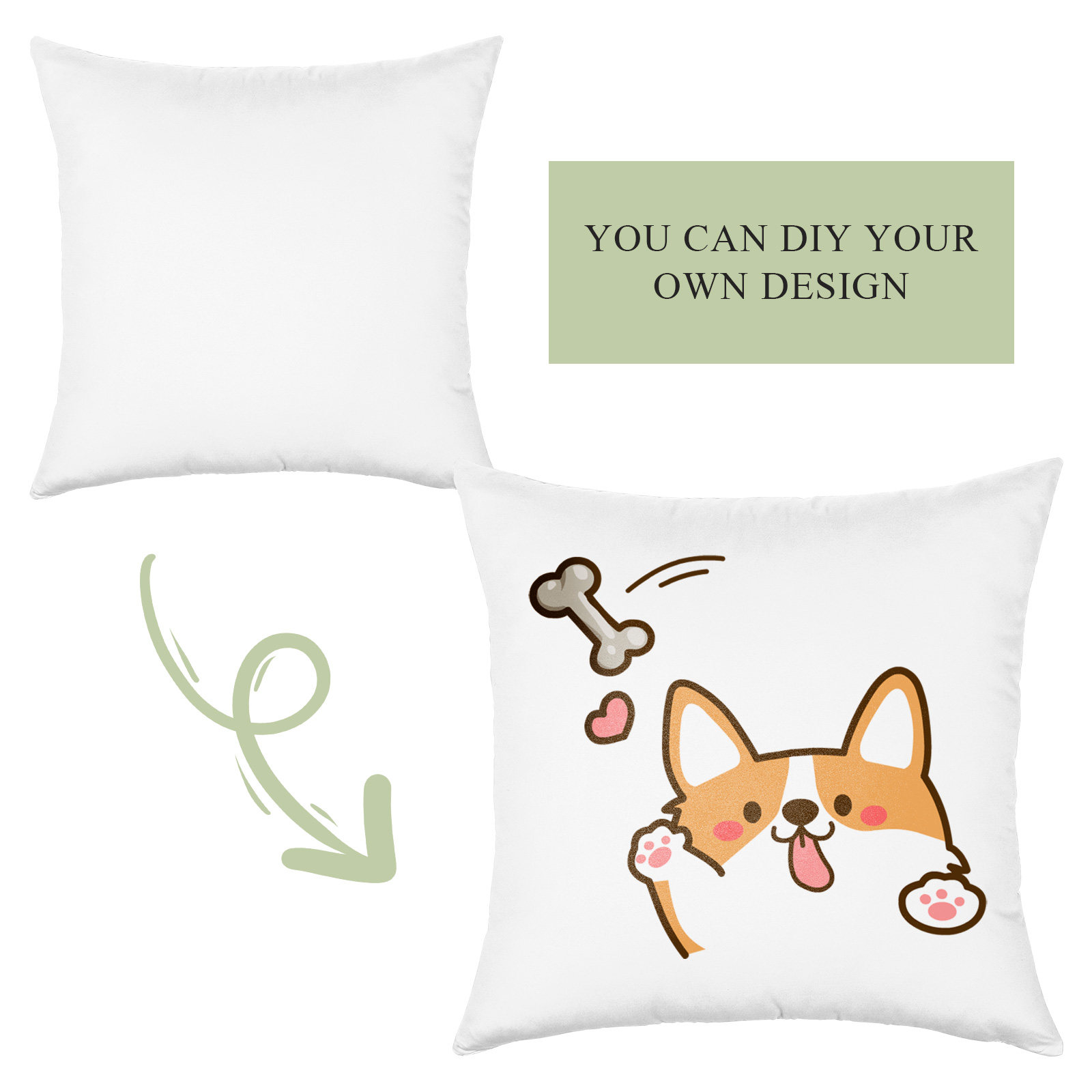 4Pcs Sublimation Pillow Cover  - Pillow Cover Sublimation บทวิจารณ์และราคา
