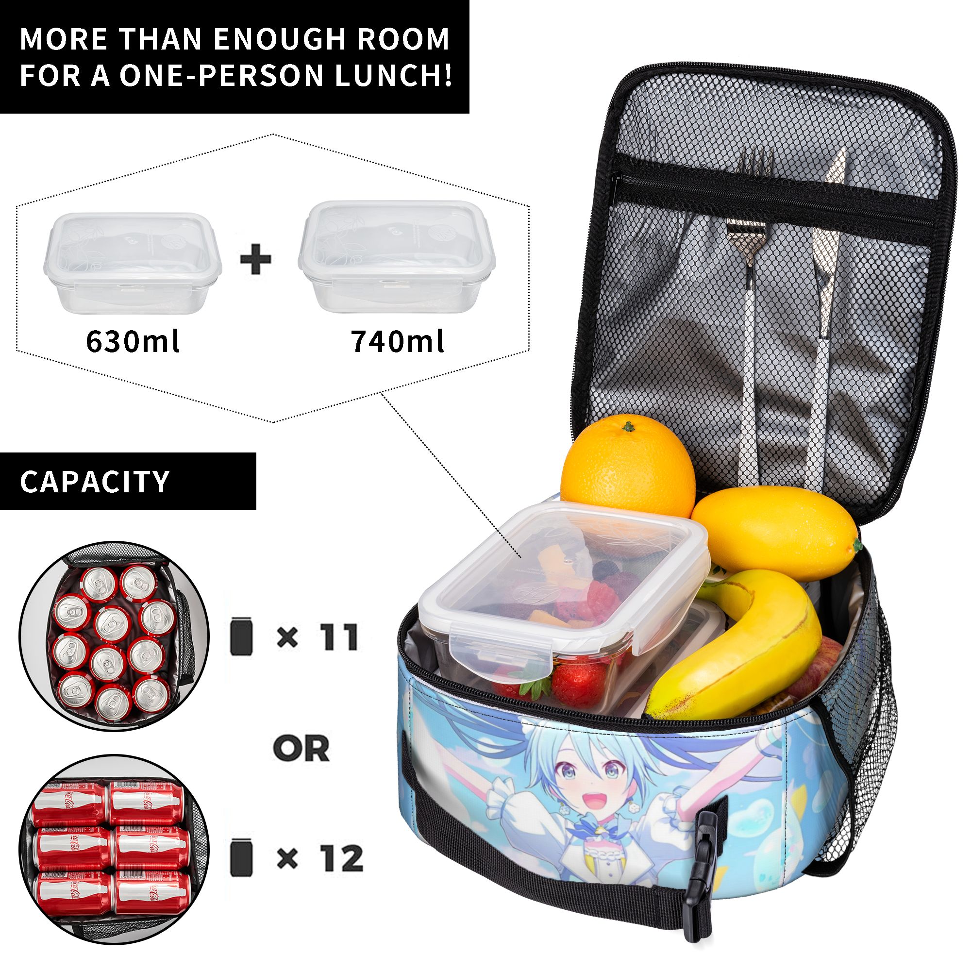 Hatsune Miku Trained Insulated - Tote Bag Sublimation บทวิจารณ์และราคา