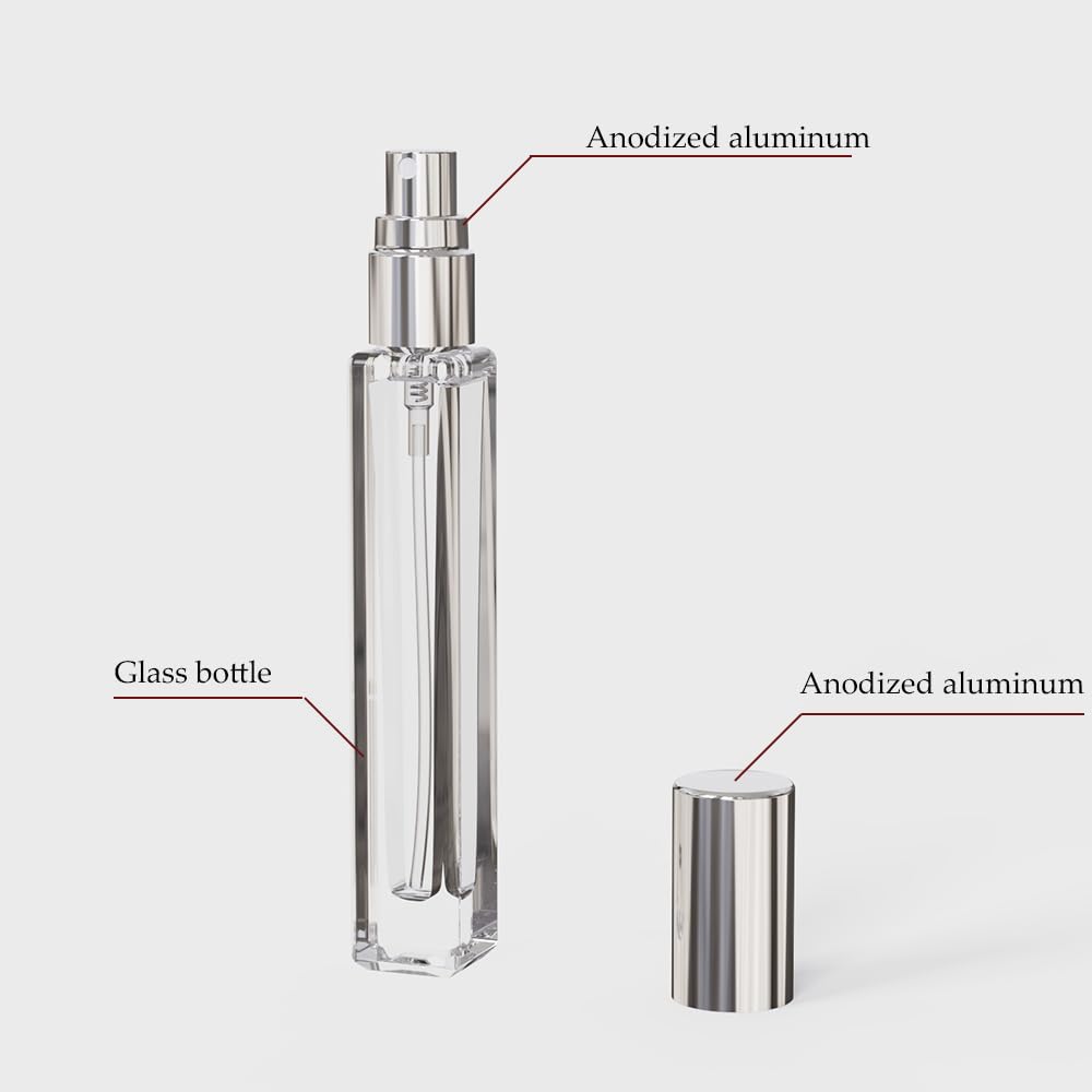 5-Piece Cologne Atomizer Empty - Water Bottle Blank บทวิจารณ์และราคา