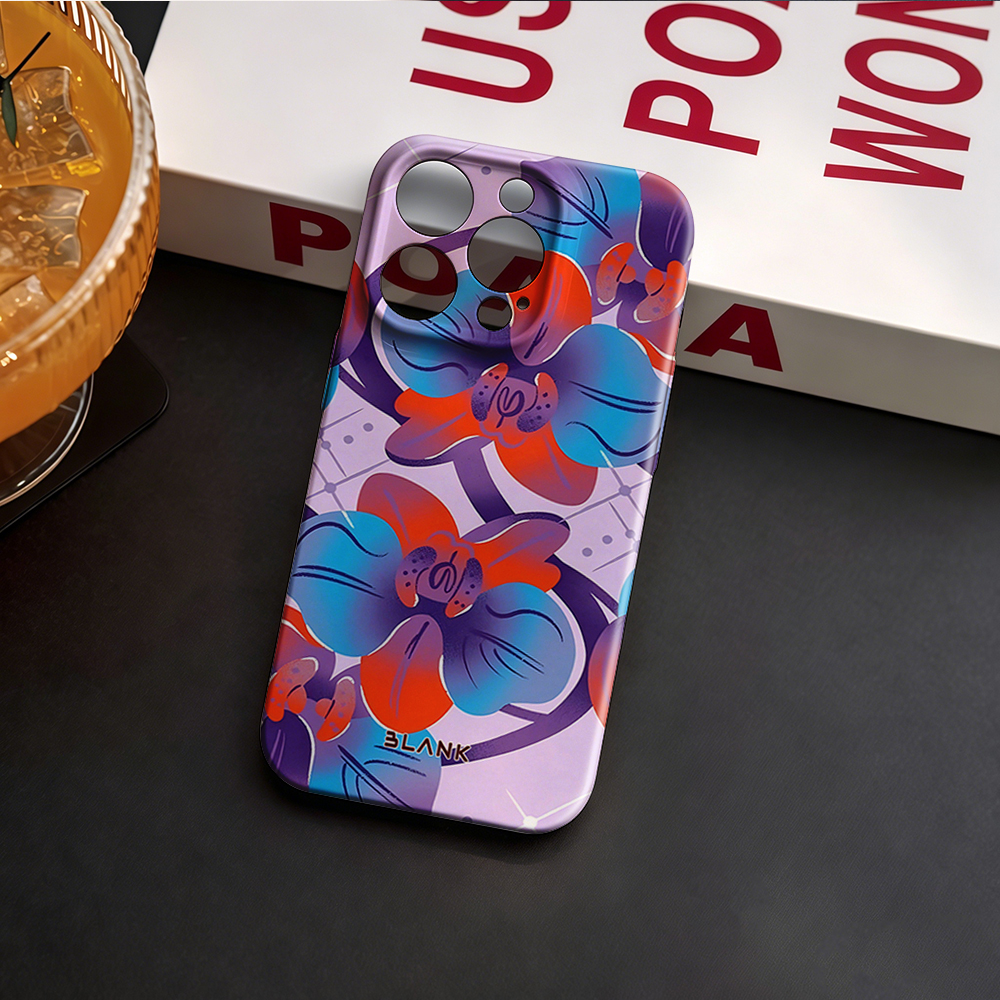 Blue and Green Floral Print Fo - Phone Case Blank Print บทวิจารณ์และราคา
