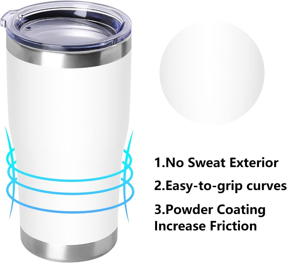 20oz Stainless Steel Tumbler w - Tumbler 20Oz White บทวิจารณ์และราคา