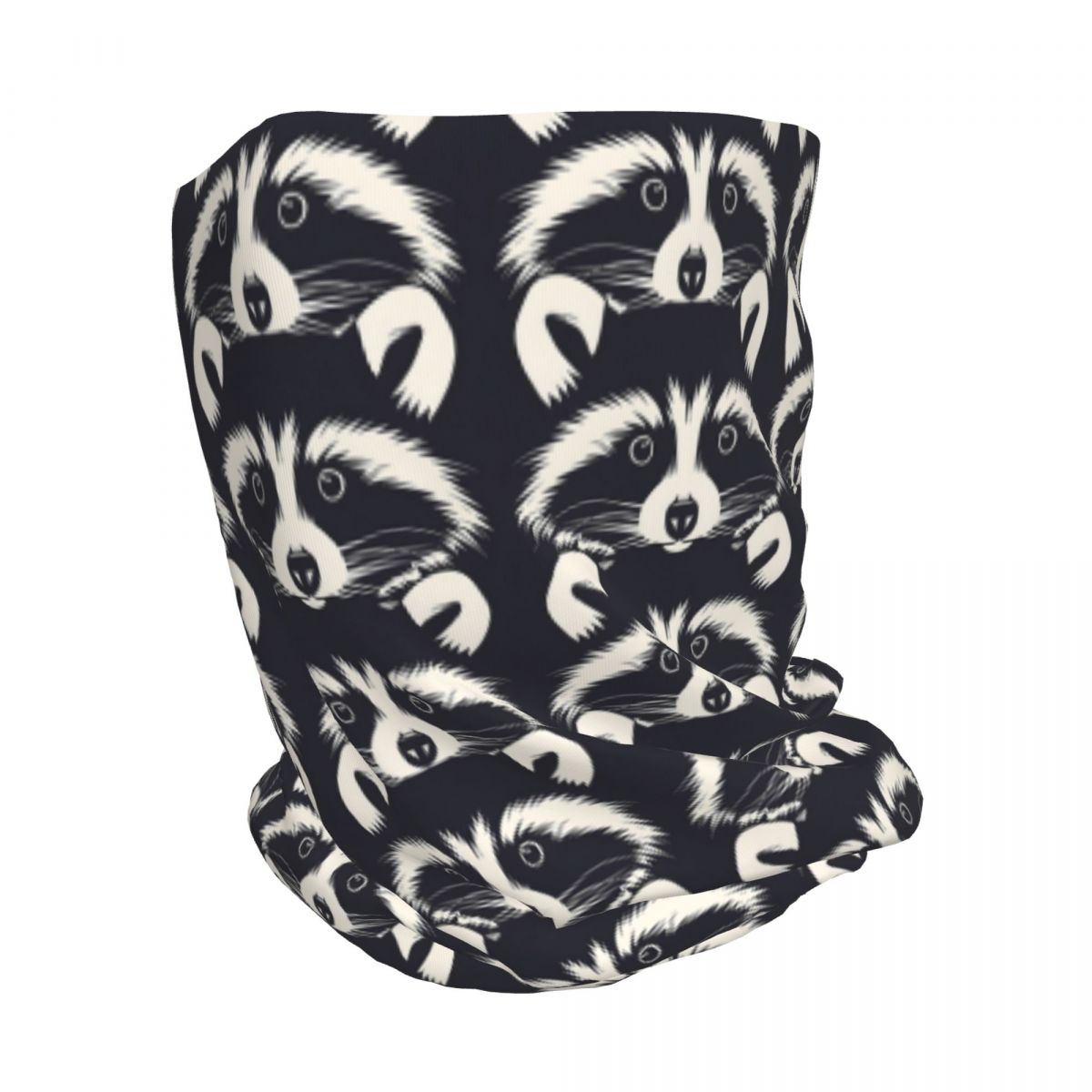 Black And White Raccoon Face P - Bandana Blank White บทวิจารณ์และราคา