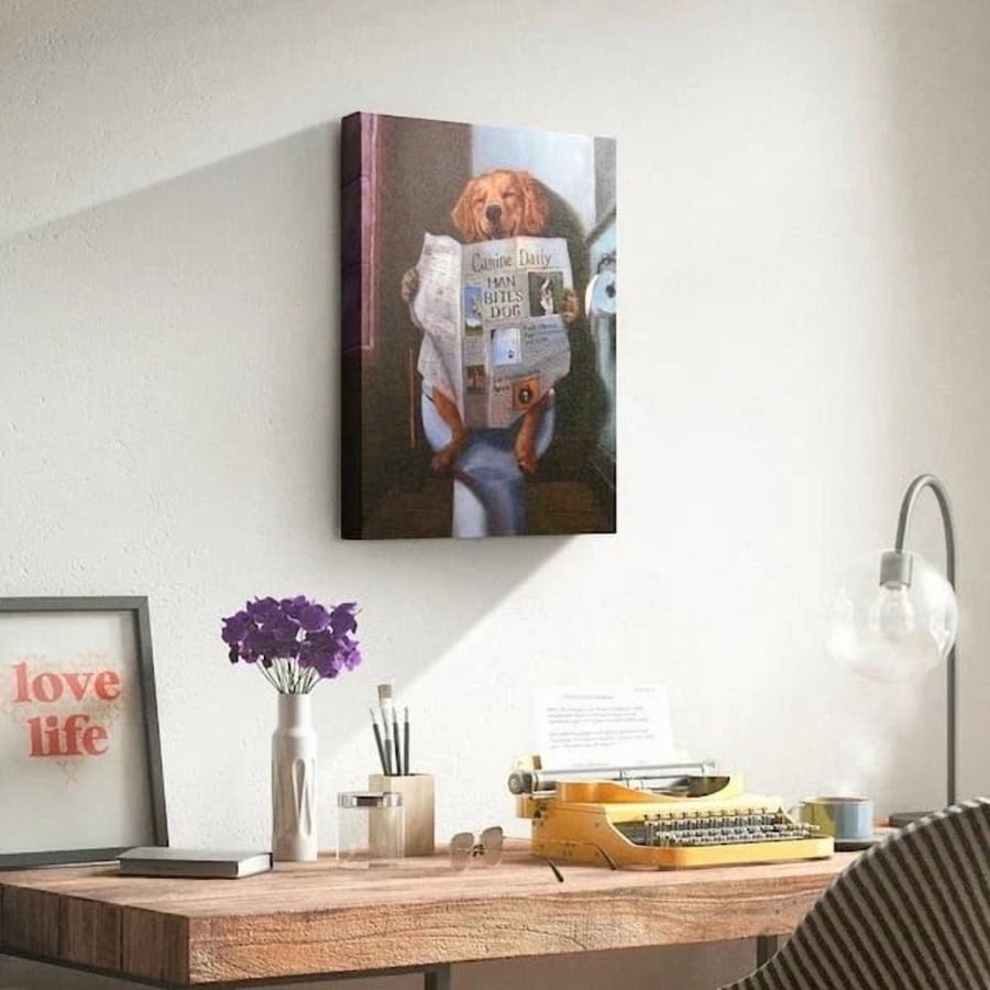 Direct Dog Gone Funny Graphic  - Canvas Wrap Ready บทวิจารณ์และราคา