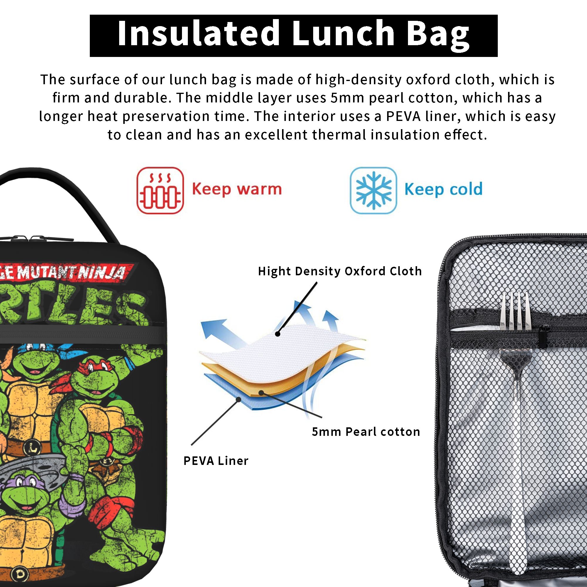 Logo TMNT Cartoon Anime  Insul - Tote Bag Sublimation บทวิจารณ์และราคา