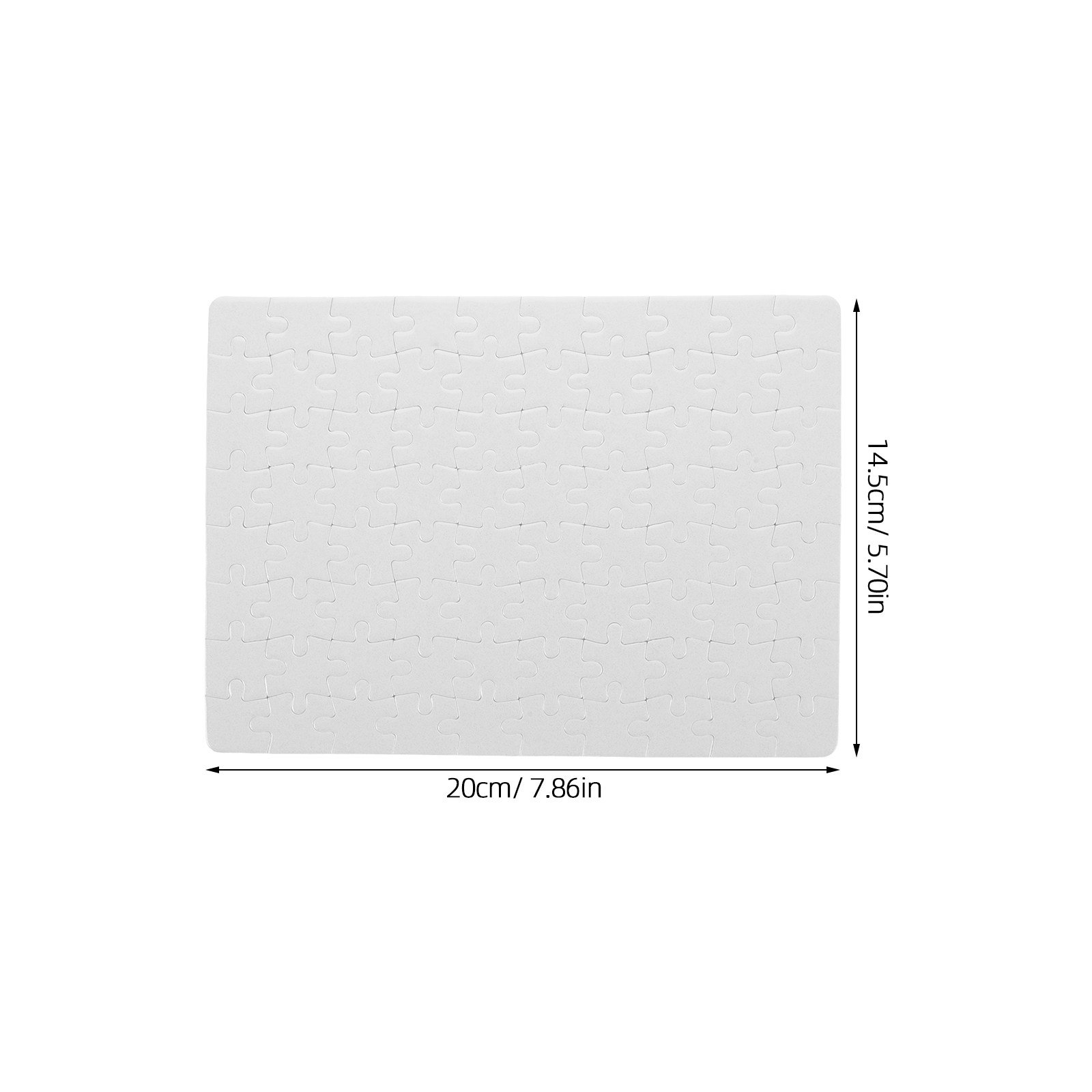 4 Sheets DIY Blank Puzzle Piec - Puzzle Blank White บทวิจารณ์และราคา