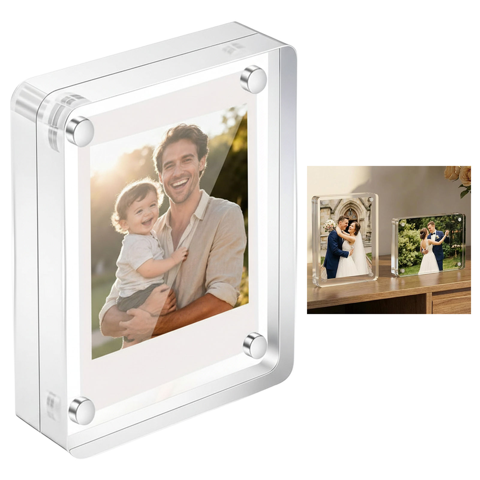 Acrylic Magnetic Photo Frame 2 - Photo Acrylic Block บทวิจารณ์และราคา