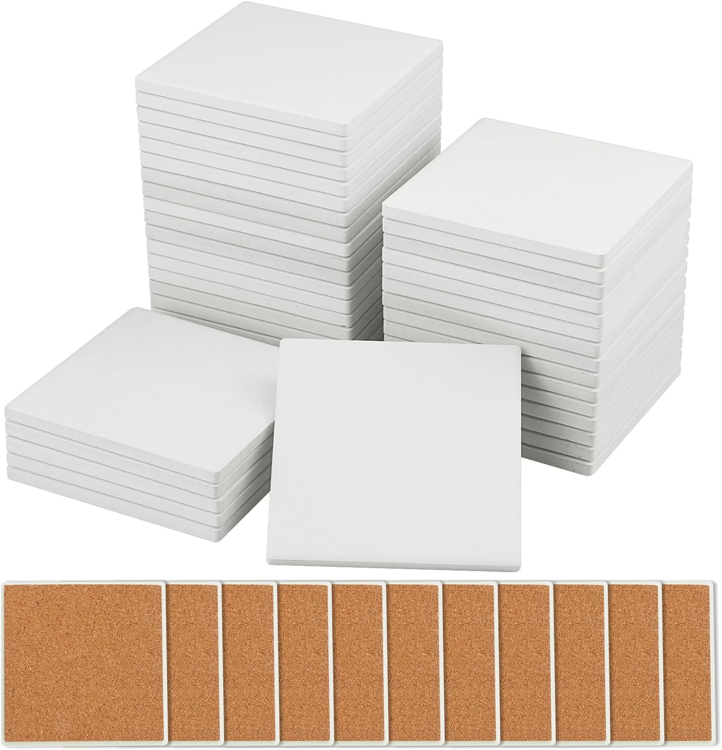60 Pieces 4 Inch Blank Ceramic - Ceramic Tile Blank บทวิจารณ์และราคา