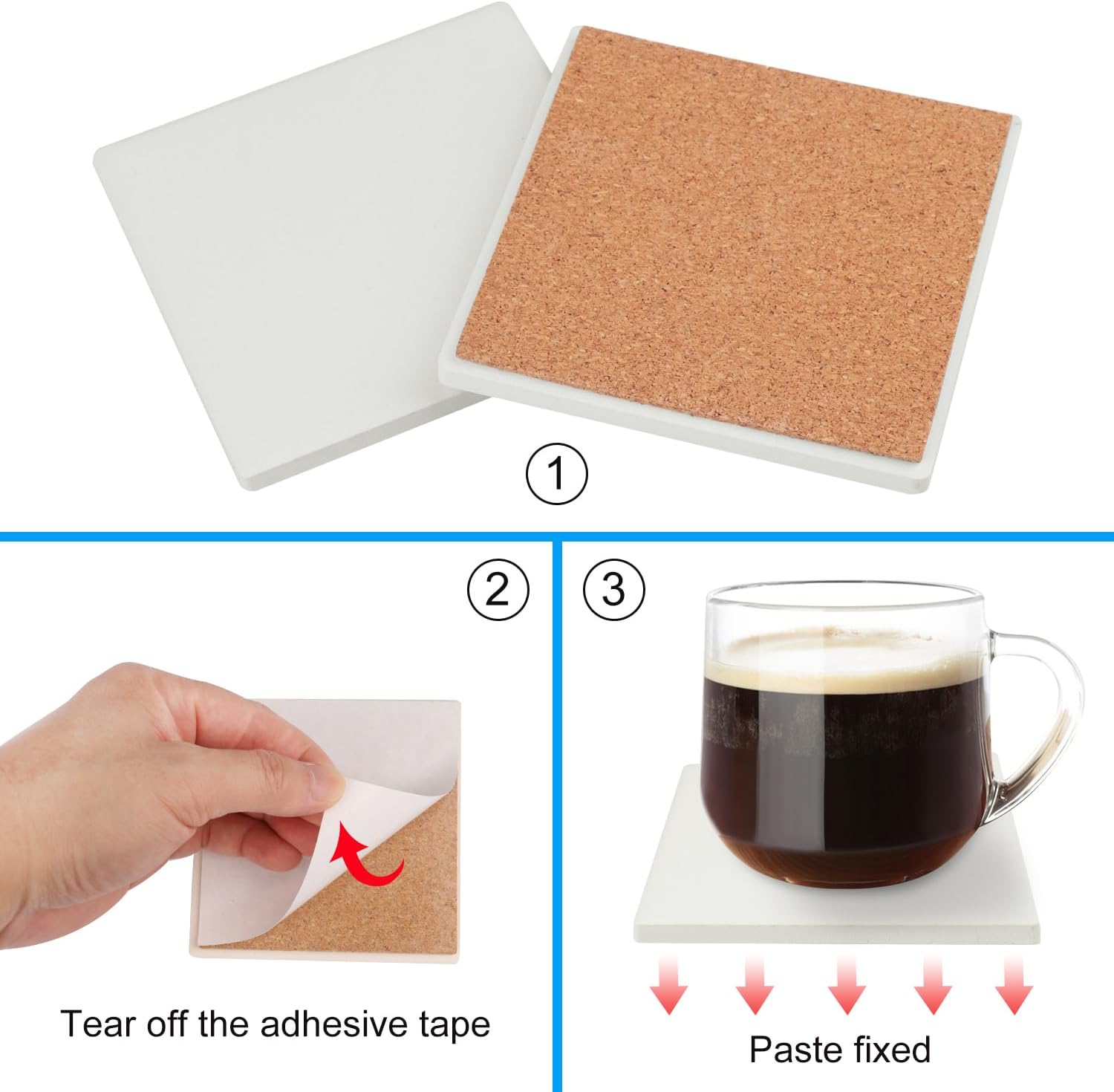60 Pieces 4 Inch Blank Ceramic - Ceramic Tile Blank บทวิจารณ์และราคา