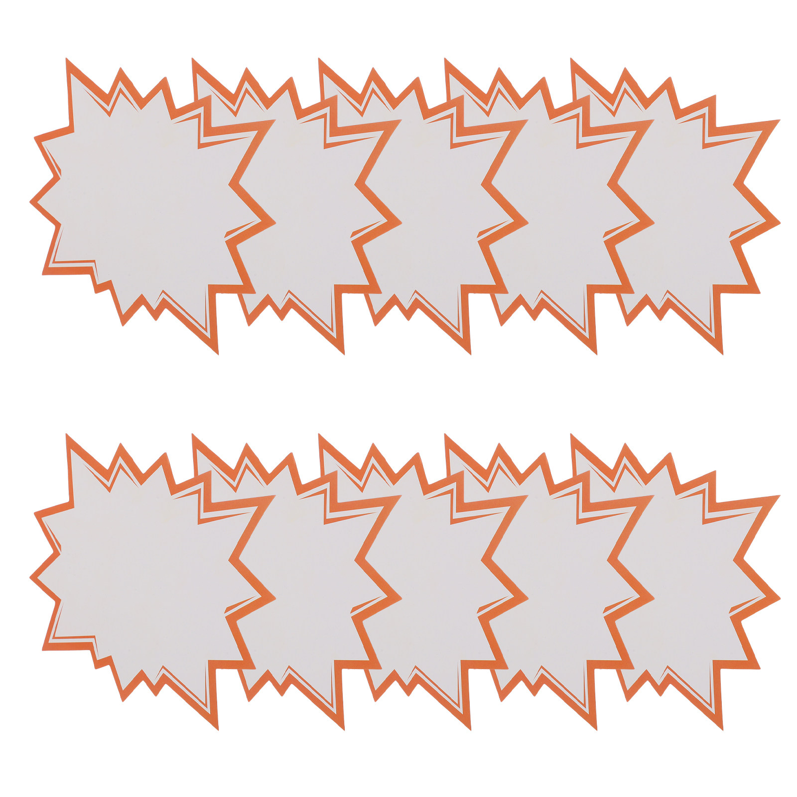 100Pcs Display Tags Burst Star - Yard Sign Blank บทวิจารณ์และราคา