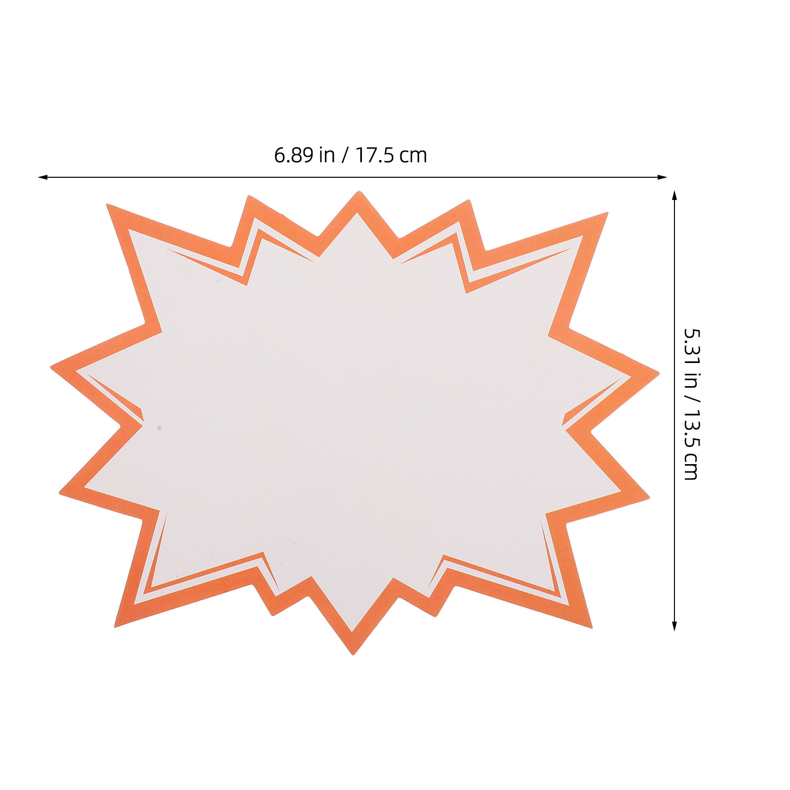 100Pcs Display Tags Burst Star - Yard Sign Blank บทวิจารณ์และราคา