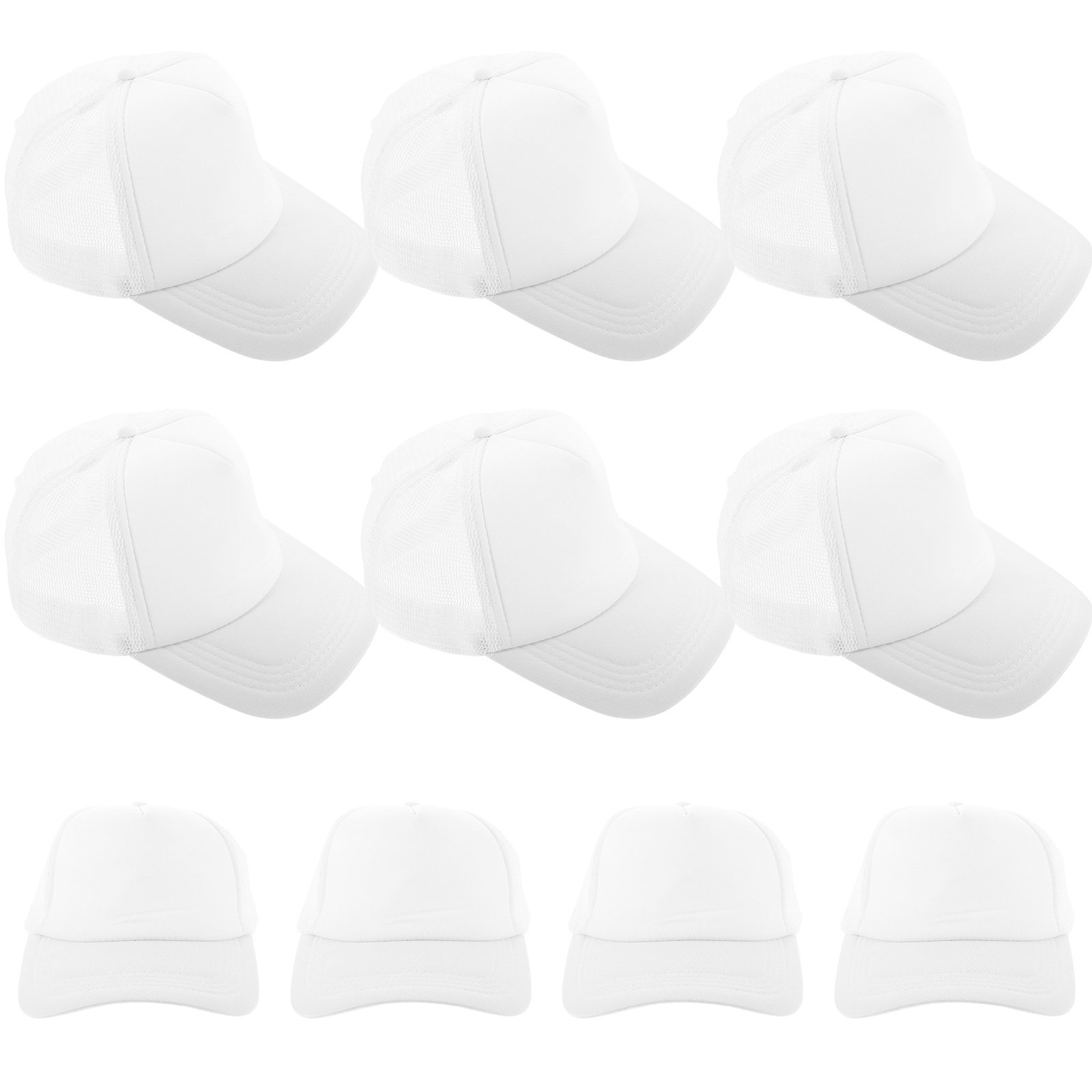 10Pcs Blank Baseball Hat Mesh  - Hat Sublimation Blank บทวิจารณ์และราคา