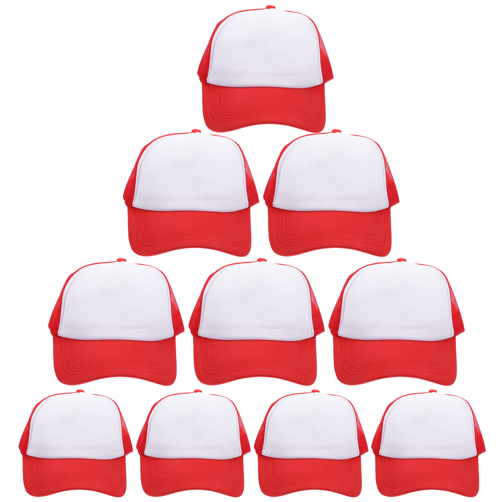 10Pcs Blank Mesh Baseball Hats - Hat Sublimation Blank บทวิจารณ์และราคา