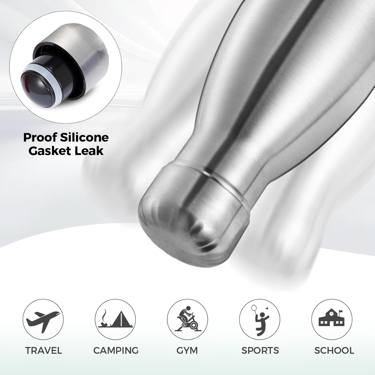Outdoor Sport Double Wall Stai - Water Bottle Blank บทวิจารณ์และราคา