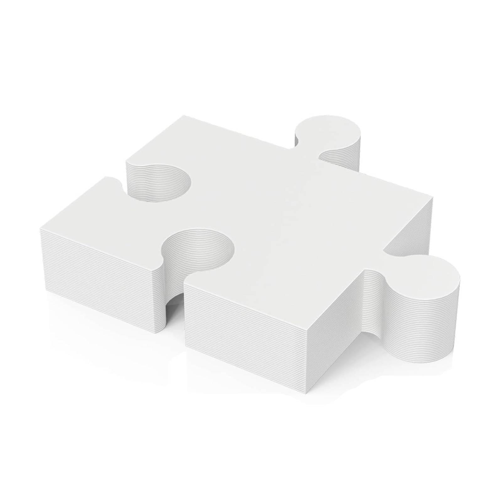 30Pcs Puzzle Pieces Painting D - Puzzle Blank White บทวิจารณ์และราคา