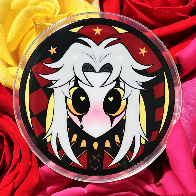 Cute Pierrot Clown Anime Merch - Button Badge Blank บทวิจารณ์และราคา