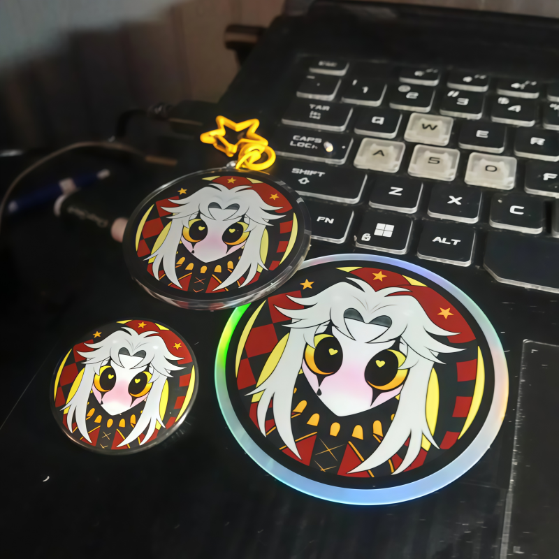 Cute Pierrot Clown Anime Merch - Button Badge Blank บทวิจารณ์และราคา